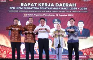 Rakerda HIPMI Sumsel 2025, Herman Deru Dorong Pemuda Kendalikan Teknologi untuk Peluang Usaha