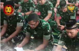 Jelang HUT ke-80 TNI, Kodam II/Sriwijaya Gelar Doa Bersama Lintas Agama