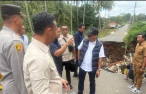 Jalan Lintas Provinsi Amblas, Bupati Empat Lawang Tinjau Langsung Lokasi dan Pastikan Penanganan Cepat