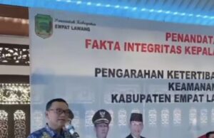 Dapat Pengarahan Bupati Empat Lawang, 147 Kepala Desa Kabupaten Empat Lawang Tandatangani Fakta Integritas