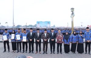 Wali Kota Palembang Pimpin Apel Bersama dan Lantik 1.560 PPPK Tahap II