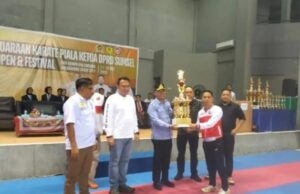 Andie Dinialdie SE MM,Ketua DPRD Sumsel Buka Open Tournament Karate”Dorong Pembinaan Atlet Muda”