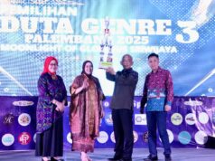 Selaku Bunda GenRe, Dewi Sastrani Hadiri Langsung Pemilihan Duta Genre Palembang 2025