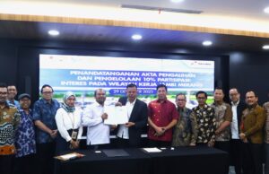 PHE Jambi Merang Alihkan Participating Interest 10% WK Jambi Merang kepada PT Sumsel Energi Merang