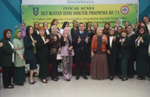 HUT ke-71 IIDI, Ketua BKOW Sumsel: Istri Dokter Jadi Motor Penggerak Kesehatan dan Sosial