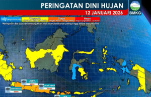 Waspadai Potensi Hujan Lebat di Jawa dan NTB akibat Dinamika Atmosfer