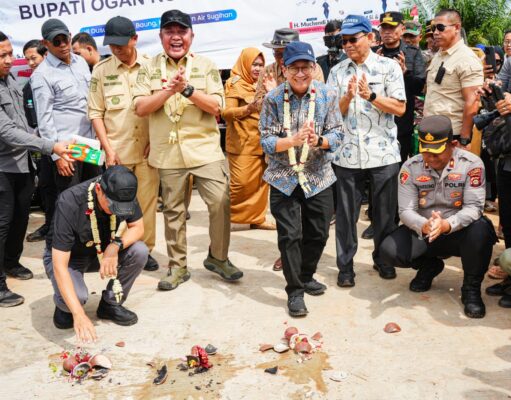 PT OKI Pulp & Paper Bangun Jalan Beton, Akses Ekonomi Masyarakat Pasar Baung Kian Terbuka