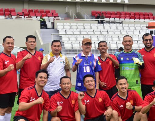 Buka Pertandingan Persahabatan, Ratu Dewa Saksikan Langsung Kemenangan Tipis Korpri FC atas David FC