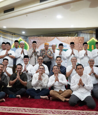 Pererat Silaturahmi, Kapoksahli Pangdam II/Sriwijaya Hadiri Pengajian Ramadhan di kantor BNI Cabang Palembang