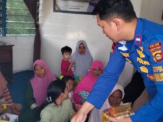 Bentuk Kemitraan, Dit Polairud Polda Sumsel Berikan BinluhTerhadap masyarakat pesisir perairan Desa Bunga Karang