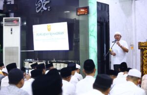 Herman Deru Sampaikan Duka atas Wafatnya Alex Noerdin dalam Safari Ramadhan di Makodam II/Sriwijaya