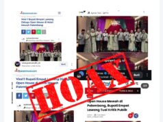 Hoaks, Open House Bupati Empat Lawang di Hotel Arista Palembang