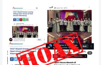 Hoaks, Open House Bupati Empat Lawang di Hotel Arista Palembang