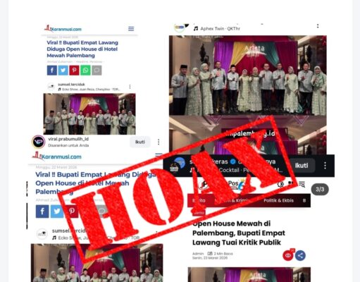 Hoaks, Open House Bupati Empat Lawang di Hotel Arista Palembang