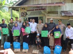 Bupati ASA Dampingi Kapolda Bengkulu Kegiatan Bedah Rumah dan Pengecek Pos Terpadu