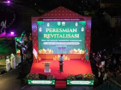 Ratu Dewa Resmikan Air Mancur Cempako Telok , Ikon Baru Palembang Darussalam