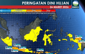 Dampak Siklon Tropis Narelle, Hujan Lebat Mengintai Sejumlah Wilayah