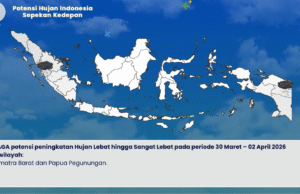 La Nina Lemah dan MJO Aktif Picu Hujan Lebat hingga Awal April 2026