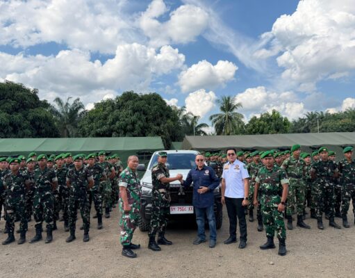 Tingkatkan Ketahanan Pangan, Yonif TP 984 TNI-AD Bermarkas di Lapangan Markas Besar PMPB Muba Timur