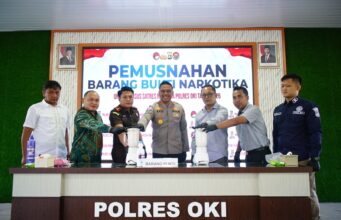 927 Gram Sabu Dimusnahkan, Polres OKI Guncang Jaringan Narkoba!