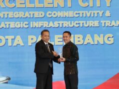 Berhasil membangun Infrastruktur konektivitas transportasi, Palembang Raih National Governance Award 2026