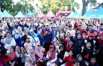 Sambut HUT Palembang ke-1343, Ribuan Warga IB I Padati Roadshow Jalan Sehat