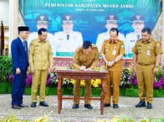 Teken MoU Kerjasama Muba-Muaro Jambi, Langkah Strategis Hadapi Tantangan Perbatasan
