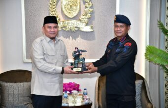 Ketua DPRD Provinsi Sumatera Selatan Terima Kunjungan Silaturahmi Dansat Brimob Polda Sumsel