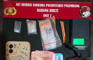 Timbangan Digital dan Uang Tunai Rp400 Ribu Perkuat Status Pengedar di 5 Ulu Palembang