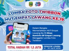 Lomba Foto Twibbon Meriahkan HUT Empat Lawang ke-19