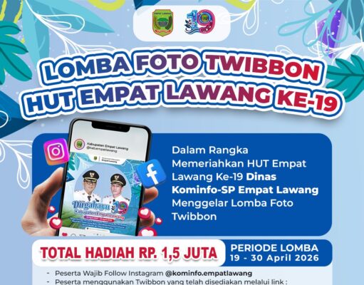 Lomba Foto Twibbon Meriahkan HUT Empat Lawang ke-19