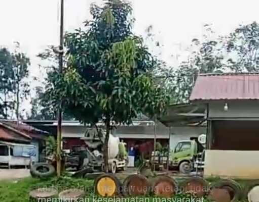 Batching Plant Simpang Raja,.Antara Beton, Debu, dan Ancaman Keselamatan