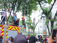 Antusiasme Warga Padati CFD Palembang, Wahana Flying Fox Gratis Jadi Daya Tarik
