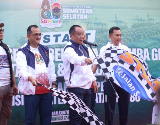 Wagub Sumsel Cik Ujang Ajak Warga Perkuat Kebersamaan dalam Jalan Santai HUT ke-80 Sumsel