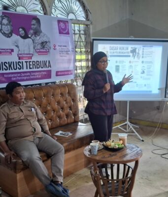 Diskusi AJI Palembang Bahas Keselamatan Jurnalis, Hak Jawab hingga Perlindungan Hukum Pers