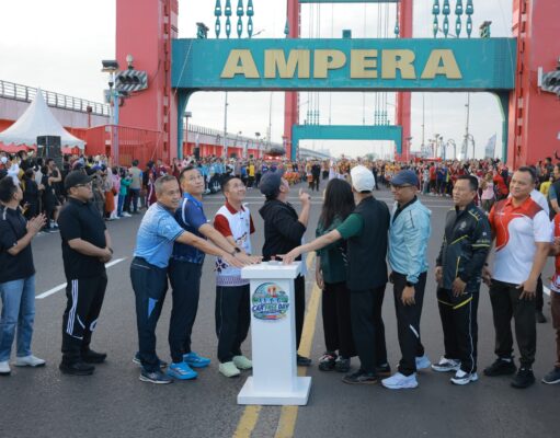 Palembang Resmi Luncurkan Car Free Day, Ratu Dewa: Ini Awal Budaya Kota Baru