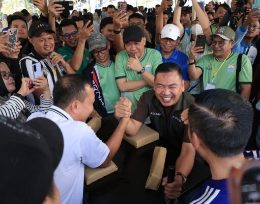 Ratusan ASN Palembang Adu Kompetensi di Lomba Olahraga Tradisional Sambut HUT ke-1.343