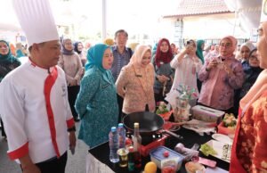 Semarak HUT ke-1343 Kota Palembang, Dewi Sastrani Ratu Dewa Buka Lomba Masak Bersama Fiesta