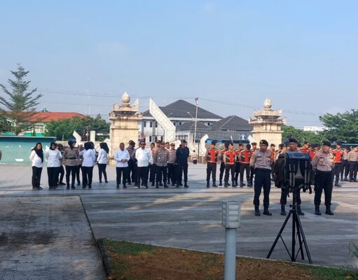 Polda Sumsel Gelar Gladi Ziarah Sambut HUT Bhayangkara ke-80 di TMP Ksatria Ksetria Siguntang