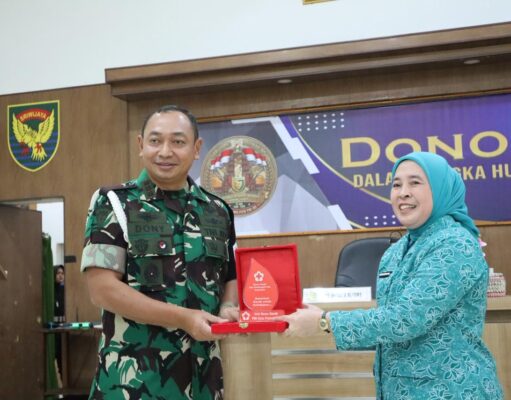 Kolaborasi, HUT ke 80 POMDAM II/Swj Gelar Donor Darah bersama PMI Palembang