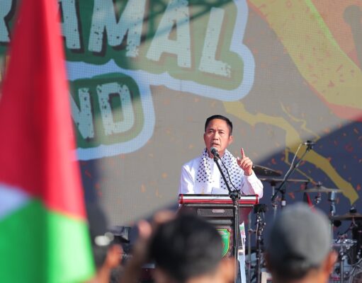 Ribuan Warga Padati Aksi Bela Palestina Jilid VI, Wali Kota Palembang Serukan Kemanusiaan