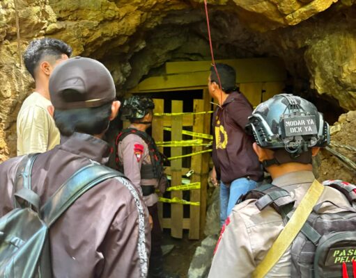 Polisi Hentikan PETI di Gorontalo Utara, 14 Orang Teridentifikasi dan Lokasi Dipasangi Police Line