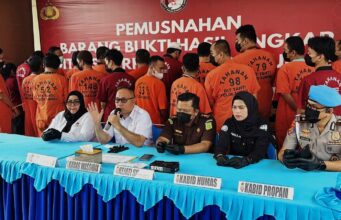 Lindungi Puluhan Ribu Generasi Bangsa, Polda Sumsel Gelar Pemusnahan Barang Bukti Narkotika Skala Besar
