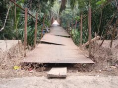 Akses Utama Rusak Parah, Warga Desa Suro Musi Rawas Desak Perbaikan Jembatan Gantung