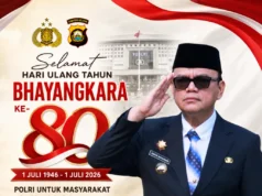Bupati Empat Lawang Ucapkan Selamat HUT Bhayangkara ke-80, Ajak Perkuat Sinergi Ciptakan Daerah Aman