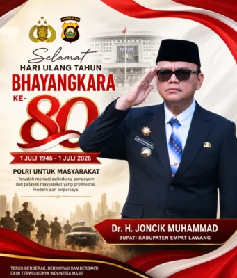 Bupati Empat Lawang Ucapkan Selamat HUT Bhayangkara ke-80, Ajak Perkuat Sinergi Ciptakan Daerah Aman
