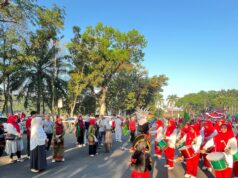 400 Peserta Pawai, Muslimat NU Palembang Semarakkan HUT ke-81 RI dengan Semangat Kebersamaan