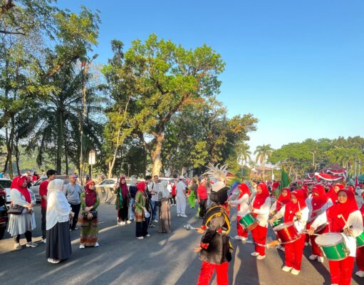 400 Peserta Pawai, Muslimat NU Palembang Semarakkan HUT ke-81 RI dengan Semangat Kebersamaan