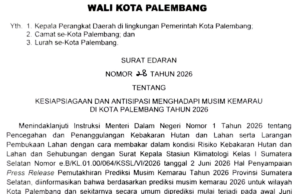 MUSIM KEMARAU TIBA! Pemkot Palembang Keluarkan 16 Poin Siaga Karhutla: Upacara Sekolah Ditiadakan, Dilarang Bakar Lahan