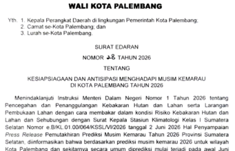 MUSIM KEMARAU TIBA! Pemkot Palembang Keluarkan 16 Poin Siaga Karhutla: Upacara Sekolah Ditiadakan, Dilarang Bakar Lahan